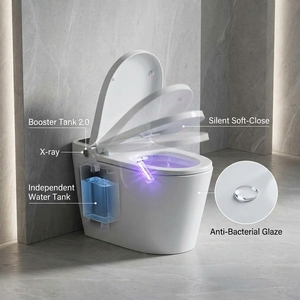 <span class=keywords><strong>WC</strong></span> intelligent de luxe pour femme, bidet intelligent à poser au sol, économie d'eau avec chasse d'eau à arrêt automatique, équipement sanitaire intelligent - Product Image 4