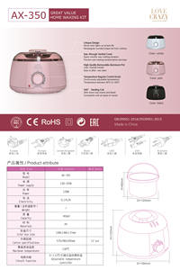 Amour fou AX-350A Original <span class=keywords><strong>Recyclable</strong></span>-Plastic-5-Cavity-Wax-Melt Artisan Melt Moule Et Supplyhot Vente <span class=keywords><strong>Cire</strong></span> Melter Pot - Product Image 4