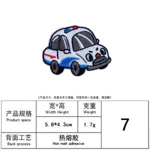 แพทช์ปักลายรถยนต์น่ารัก ธีมยานพาหนะ รถบรรทุก รถพยาบาล รถโรดสเตอร์ รถบัส สำหรับติดเสื้อผ้าเด็ก ตกแต่งหมวก - Product Image 6