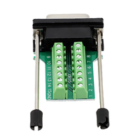 Adaptateur DB15 femelle, D-SUB DB15 femelle 15 broches à Terminal connecteur de carte de dérivation 2 rangées prise avec étui (connecteur femelle)