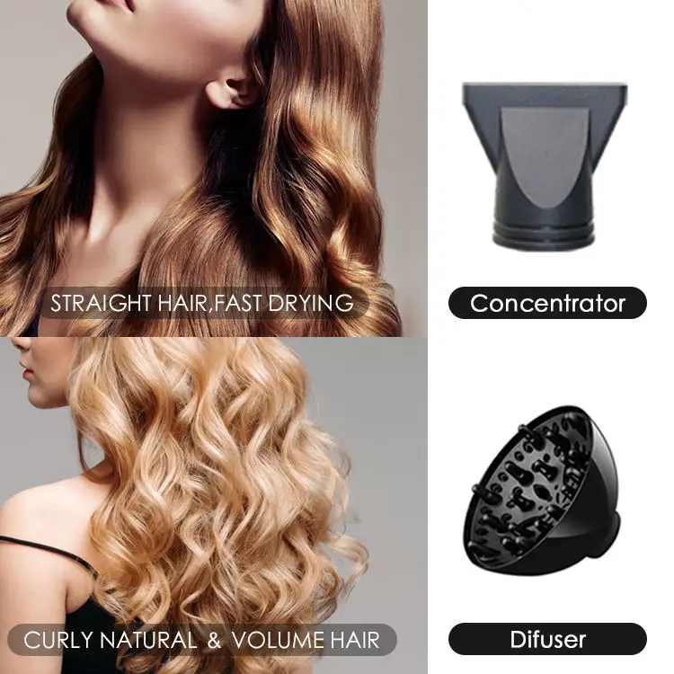 Máy Sấy Tóc Chuyên Nghiệp Cho Salon 2000W Máy Sấy Tóc Điện Kiểu Thổi Mạnh Secadora De Cabello