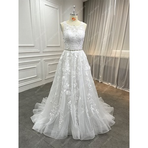 <span class=keywords><strong>Vestido</strong></span> de Novia <span class=keywords><strong>Civil</strong></span> Elegante con Apliques, Estilo Princesa, Espalda Descubierta, Blanco, <span class=keywords><strong>Corto</strong></span>, Tipo Sirena, con Cola Desmontable - Product Image 1