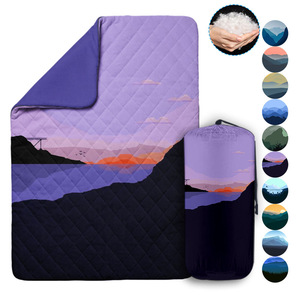Custom Printed Camping <b>Blanket</b> Rectangular Waterproof Nylon Outdoor Picnic Mat All Seasons Multi Functional Quilted Design - Product Image 1