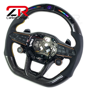 <span class=keywords><strong>Volant</strong></span> en fibre de carbone avec bouton de démarrage LED RPM pour <span class=keywords><strong>Seat</strong></span> Cupra Tavascan Terramar Formentor VZ VZ5 Leon <span class=keywords><strong>Ibiza</strong></span> Ateca Arona - Product Image 3