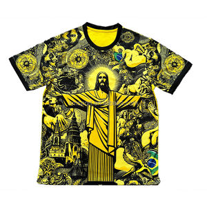 Venta al por Mayor de Camisetas de Fútbol de Tailandia 25-26 de Alta Calidad, Estilo Maillot De Foot, Impresión por Transferencia de Calor, Color Rosa y Negro, Conjuntos Deportivos para Hombre - Product Image 4