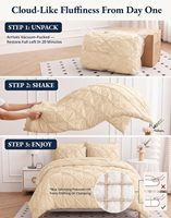 Ensemble de literie King Size noir 7 pièces avec couette, drap plat, drap-housse et taies d'oreiller