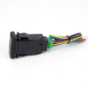 สวิตช์กดแบบคู่พร้อมไฟ LED แสดงสถานะไฟบาร์และไฟขับขี่ สีฟ้าและสีเขียว ไฟแบ็คไลท์ LED คู่ สวิตช์แบบโยกสำหรับเรือ 12V เปิด-ปิด - Product Image 5