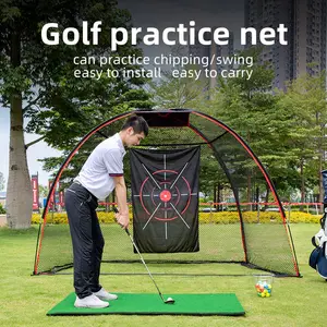 Jaring Golf Mini, alat bantu latihan Golf, jaring latihan Golf untuk ayunan dan pukulan