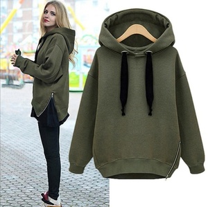 Sudaderas de cuello redondo liso de algodón bordado personalizado para mujer, sudaderas con capucha de rizo francés pesado, ropa deportiva, fábrica de Fitness al por mayor - Product Image 5