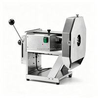 225KG/H 1-10mm Commerciële Elektrische Groente- en Fruit Snijmachine van RVS voor Aardappelen, Uien en Wortelen
