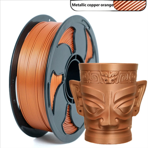 OEM ODM Silk <b>PLA</b> Filament 1KG 1.75mm Gold Silver Copper Metal FDM 3D Printing Filament With Spool Filamento - Product Image 6