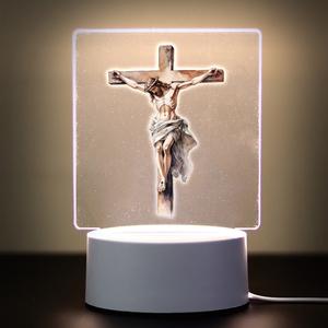 Chúa Giêsu dẫn đèn bàn với USB đêm Lights & điều khiển từ xa <span class=keywords><strong>mini</strong></span> Acrylic & Pha Lê bầu không khí đèn nhà Quà Tặng - Product Image 4
