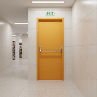 Porte coupe-feu en acier pré-montée à ouverture latérale, finition moderne, pour hôtels et ateliers - Produit de prévention des incendies directement du fabricant