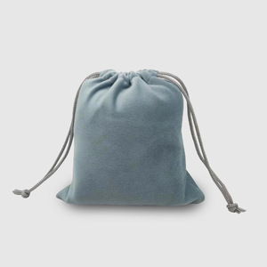 Drawstring Velvet Storage Bag For Electronics <b>Data</b> <b>Cable</b> Mobile Phone Organizer Durable Portable Bag Dark Gray JLD-966 - Product Image 4