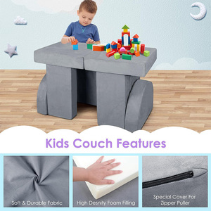 Juego de Sofá Modular de Bloques de Construcción para Niños de 2 a 4 Años, Tela de Espuma de Alta Elasticidad, Juguete Educativo Unisex - Product Image 4