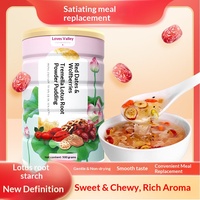 Poudre de remplacement de repas en conserve de 500 grammes, à base de céréales, de fécule de racine de lotus, de jujube rouge, de goji et de tremella, vente en gros d'usine OEM/ODM