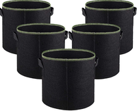 Sac de culture rectangulaire en fibre végétale écologique et durable pour semis et agriculture, 10-90 gallons