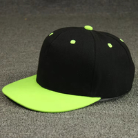 6 Panneau Plain Blank Haute Qualité Snapback Trucker Hat Men 2 Two Tone Unstructured Baseball Snapback Hat