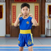 Tenue de combat Sanda en gros – Kimono Sanda en polyester respirant et infroissable pour arts martiaux – Commande en gros pour entraînement d'équipe au dojo