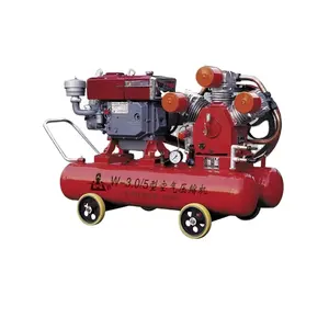 Chinese supplier diesel reciprocating 15 hp air compressor with rock drill