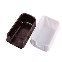 Bac blister en plastique jetable personnalisé 6 12 compartiments pour la pâtisserie cookie mochi emballage de gâteau de crème glacée couleur blanche