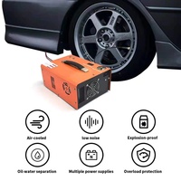 Mini compresseur d'air 12v 220v 110v 300bar Pompe PCP portable à arrêt automatique avec transformateur intégré