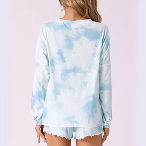 Set Loungewear da Donna con Pantaloncini a Vita Elastica e Coulisse, Pigiama Morbido e Traspirante per Casa, Relax e Notte - Product Image 2