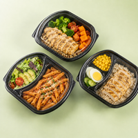 Contenants alimentaires à emporter, boîtes en plastique jetables pour colis alimentaires, vente en gros, non toxiques, sûrs pour l'emballage alimentaire quotidien