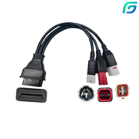 3 4 6 PIN Moto OBD2 Diagnostic Connecteur Adaptateur PVC Isolation Cuivre Noyau 30CM Extension Plug pour Yamaha pour