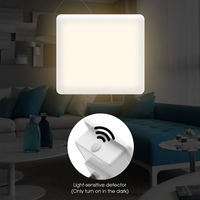 Veilleuses LED LOHAS EU mini à brancher, 0,3W, économie d'énergie, capteur crépusculaire, non dimmable, blanc chaud, pour chambre à coucher