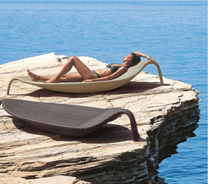Mobilier moderne piscine d'hôtel chaise longue en rotin <span class=keywords><strong>tressé</strong></span> chaise longue en rotin - Product Image 3