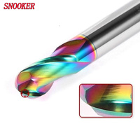 En stock fraise en carbure monobloc boule nez CNC outil de coupe 2 cannelures R0.5-R6.0 mèches de routeur machine de gravure OEM