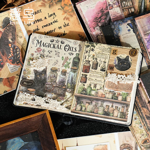 Paquete <span class=keywords><strong>de</strong></span> 20 Calcomanías Decorativas Vintage con Personajes <span class=keywords><strong>de</strong></span> <span class=keywords><strong>Brujas</strong></span> del <span class=keywords><strong>Mundo</strong></span> Mágico - Product Image 3