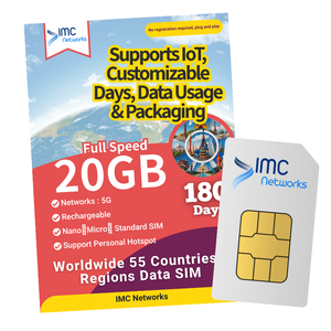 Carte SIM eSIM mobile locale personnalisée pour 55 pays du monde entier / Carte SIM physique avec données mobiles illimitées pour IoT M2M - Product Image 6