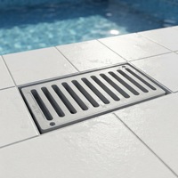 Grille de drainage SMC en vinyle écologique, 30x50 cm, D400 EN124, robuste, pour caniveau extérieur, jardin, toit – Vente directe usine