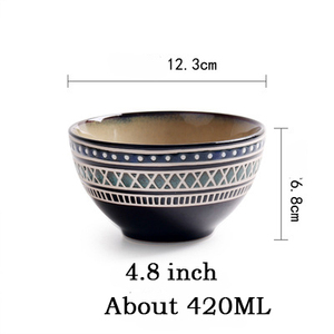 Wholesale Nordic Bohemian Style PC Ceramic Dinnerware Set 9 Inch <b>Plates</b> 6 Inch Cups Spoons Tea/Coffee Parties Restaurant Use - Product Image 4