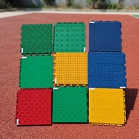 Dalles modulaires en PP pour sol suspendu de qualité professionnelle pour terrain de squash, absorption des chocs, kit antidérapant