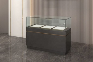 Vetrina Espositiva Moderna Personalizzata Bianca per Orologi <span class=keywords><strong>e</strong></span> Gioielli con Ripiani in Vetro <span class=keywords><strong>e</strong></span> Luce LED per Bancone Negozio - Product Image 6
