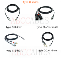 Cable de Audio ABCCABLS Tipo C a Doble 6.35mm, Cable Blindado OFC con Chip de Decodificación para Conexión de Teléfono a Mezcladora