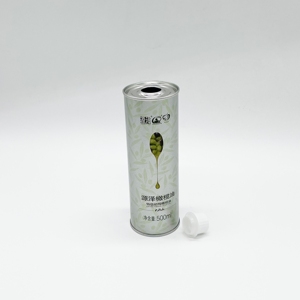 Prix d'usine, logo personnalisé, emballage d'huile de cuisson, boîte en métal ronde de 0,5 L pour huile d'olive - Product Image 4