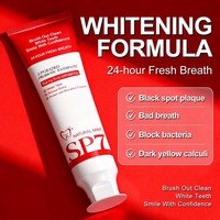 Crema Dental Blanqueadora Química SP7 con Probióticos y Menta, Promueve la Salud Bucal, Brinda Frescura Duradera para Uso Doméstico