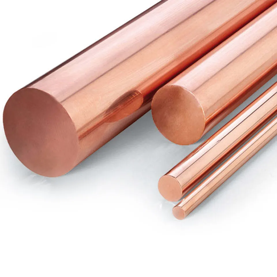 Precio de fábrica, barras de cobre dorado c17200 c18980 c15715, barra redonda de cobre puro 99.99% de alta calidad al por mayor