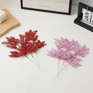 Noël fausses fleurs en gros or poussière fleurs artificielles vacances ensemble décoration fleurs artificielles - Product Image 5