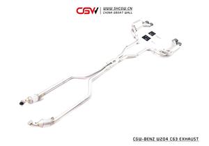 Fabrik Preis Edelstahl 304 Elektronische Auspuff Rohre Schalldämpfer Catback mit Gesture Control Für Benz AMG W204 C63 6,<span class=keywords><strong>2</strong></span> - Product Image 5