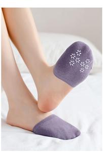 Chaussettes invisibles personnalisées en gros pour femmes, demi-chaussettes antidérapantes en coton pour talons hauts - Product Image 2
