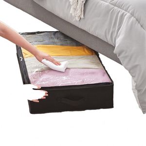 High Quality 90L Collapsible Multifunctional Rectangle <b>Storage</b> <b>Bins</b> 6 Pack 6 Pack Underbed Organizers 90L <b>Storage</b> <b>Boxes</b> - Product Image 4