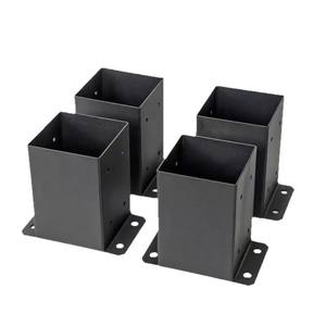 Soportes <span class=keywords><strong>de</strong></span> Base <span class=keywords><strong>para</strong></span> <span class=keywords><strong>Postes</strong></span> <span class=keywords><strong>de</strong></span> <span class=keywords><strong>Hierro</strong></span> Resistentes, <span class=keywords><strong>para</strong></span> Toldos, Gazebos, Pérgolas, <span class=keywords><strong>Postes</strong></span> <span class=keywords><strong>de</strong></span> Cerca, Soporte <span class=keywords><strong>de</strong></span> Anclaje 4x4, <span class=keywords><strong>para</strong></span> Jardín, Moderno, con Recubrimiento en Polvo - Product Image 5