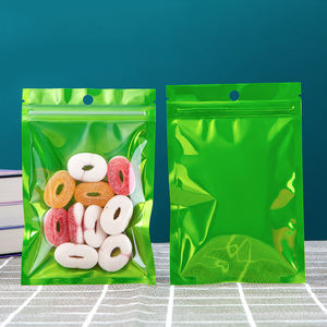 Color Aluminum Foil Flat Base Zippered Bread Bag Food Grade <b>Plastic</b> <b>Packaging</b> Handle Convenient Sealing Sugar Noodles Cartons - Product Image 4