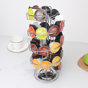 En gros Multifonction <span class=keywords><strong>Dolce</strong></span> <span class=keywords><strong>Gusto</strong></span> 24 pièces En Métal Rotatif Support de Dosettes De Café Capsule - Product Image 3