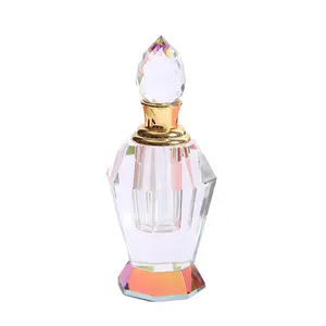 6ml 12ml attar oud Octagonal oil dispenser glass bottles MOQ 48pcs Stock wholesale 4 Designs available